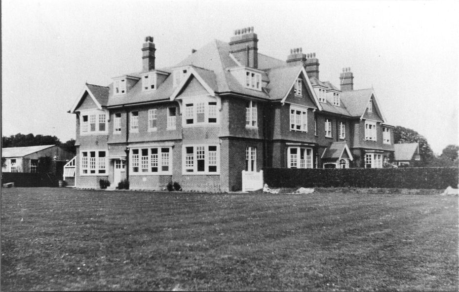 The School from the playing fields (early)